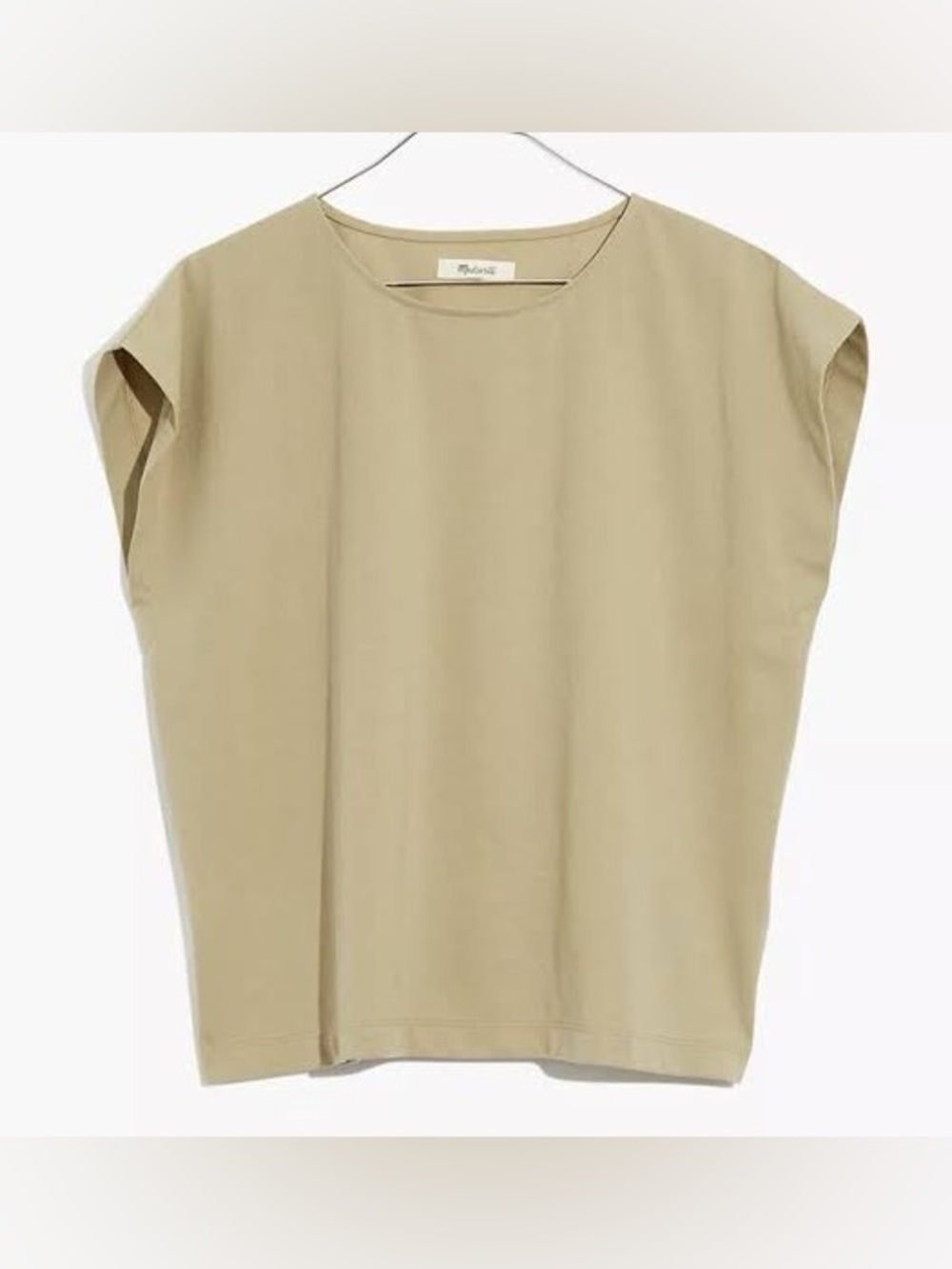 MadeWell Ash Green Shoulder Tee NWT XXS